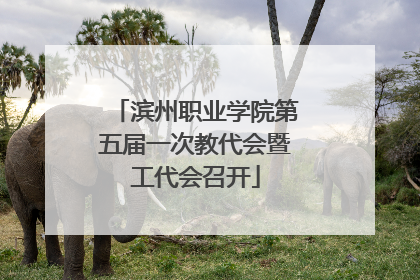 滨州职业学院第五届一次教代会暨工代会召开